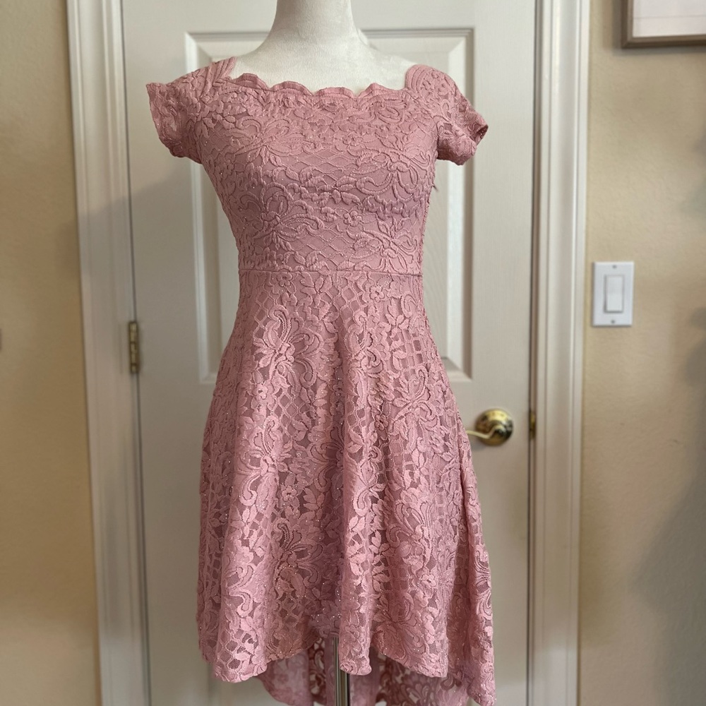 Shoulder off sparkle dress